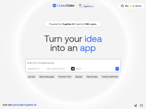 Screenshot of the homepage of www.together.ai