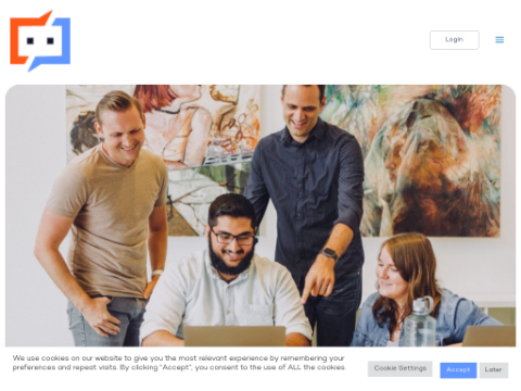 Screenshot of the homepage of interviewer.ai