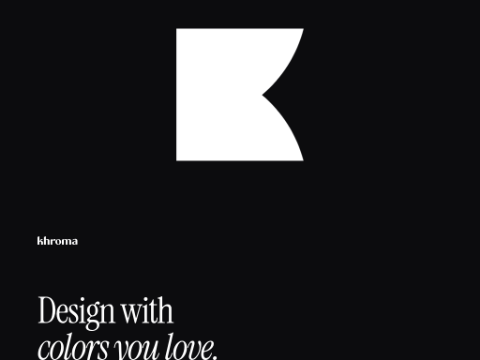 Screenshot of the homepage of www.khroma.co