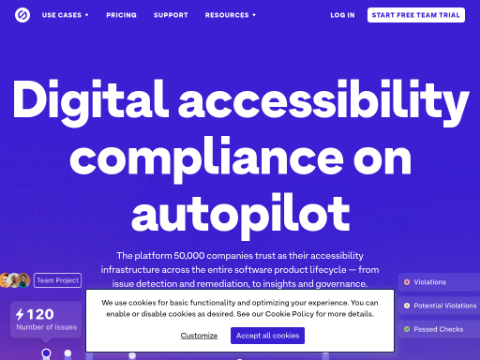 Screenshot of the homepage of www.getstark.co
