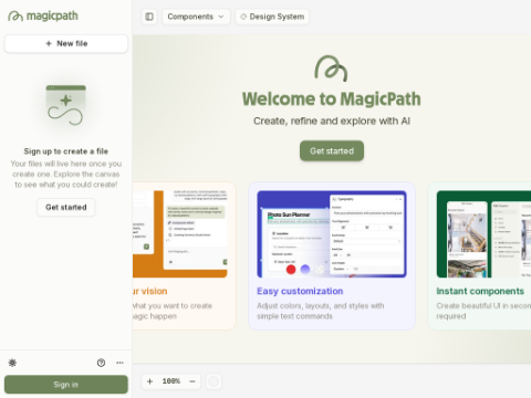 Screenshot of the homepage of www.magicpath.ai