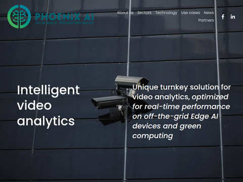Screenshot of the homepage of www.phoenix-ai.com