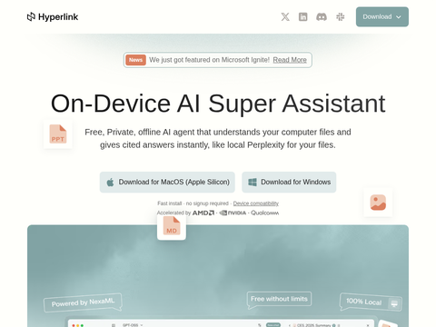 Screenshot of the homepage of exa.ai